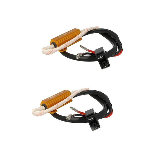 2x Filtro Portalampada LED H7 Canbus No Errore 50W 5 Ohm Anti Sfarfallio Auto