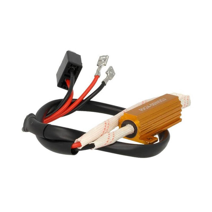 2x Filtro Portalampada LED H7 Canbus No Errore 50W 5 Ohm Anti Sfarfallio Auto