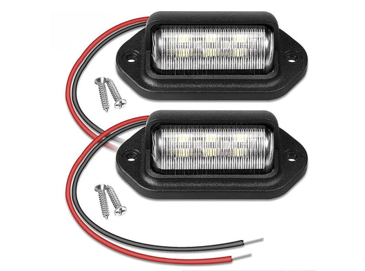 2 Pezzi LED Luce della Targa LED 12V-24V DC Impermeabile 3W per Auto Rimorchi Camper Camion Roulotte