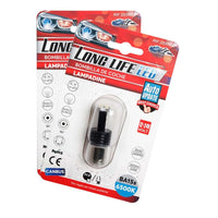 2x Lampada LED BA15s S25 P21W 24 SMD 3030 12V 24V 3.5W Bianco Freddo H50mm