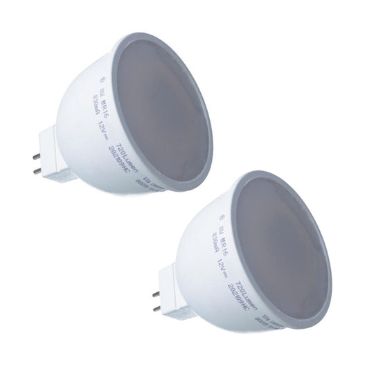 2 Pezzi Lampada Led MR16 8W 12V 720LM Bianco Neutro 4200K