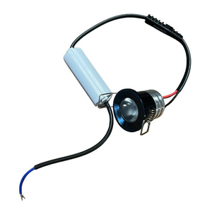 2 Pezzi Mini Faretto Led Da Incasso Rotondo, Carcassa Nera 6000K, 2.5W 220LM 220V, Ø32*29mm, Foro 27mm, Angolo 15° IP20