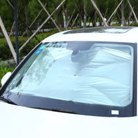 2 Pezzi Ombrello Parasole Auto per Parabrezza 125X65cm + 140X79cm