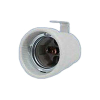 2 Pezzi Portalampade E27 in Ceramica Porcellana con Viti per Fili e Gancio in Ferro per Cantieri