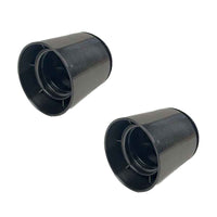 2 Pezzi Portalampade E27, Portalampada in Termoplastico Nero