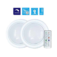 2 Pezzi Mini Lampade LED RGB Dimmerabili con Telecomando 4 Modalità 6lm 0.5W