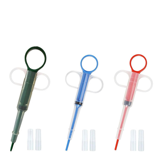 2 Pz Pet Pill Sparapillole Dispenser per Gatti E Cani, Siringhe Riutilizabili