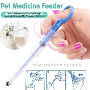 2 Pz Pet Pill Sparapillole Dispenser per Gatti E Cani, Siringhe Riutilizabili