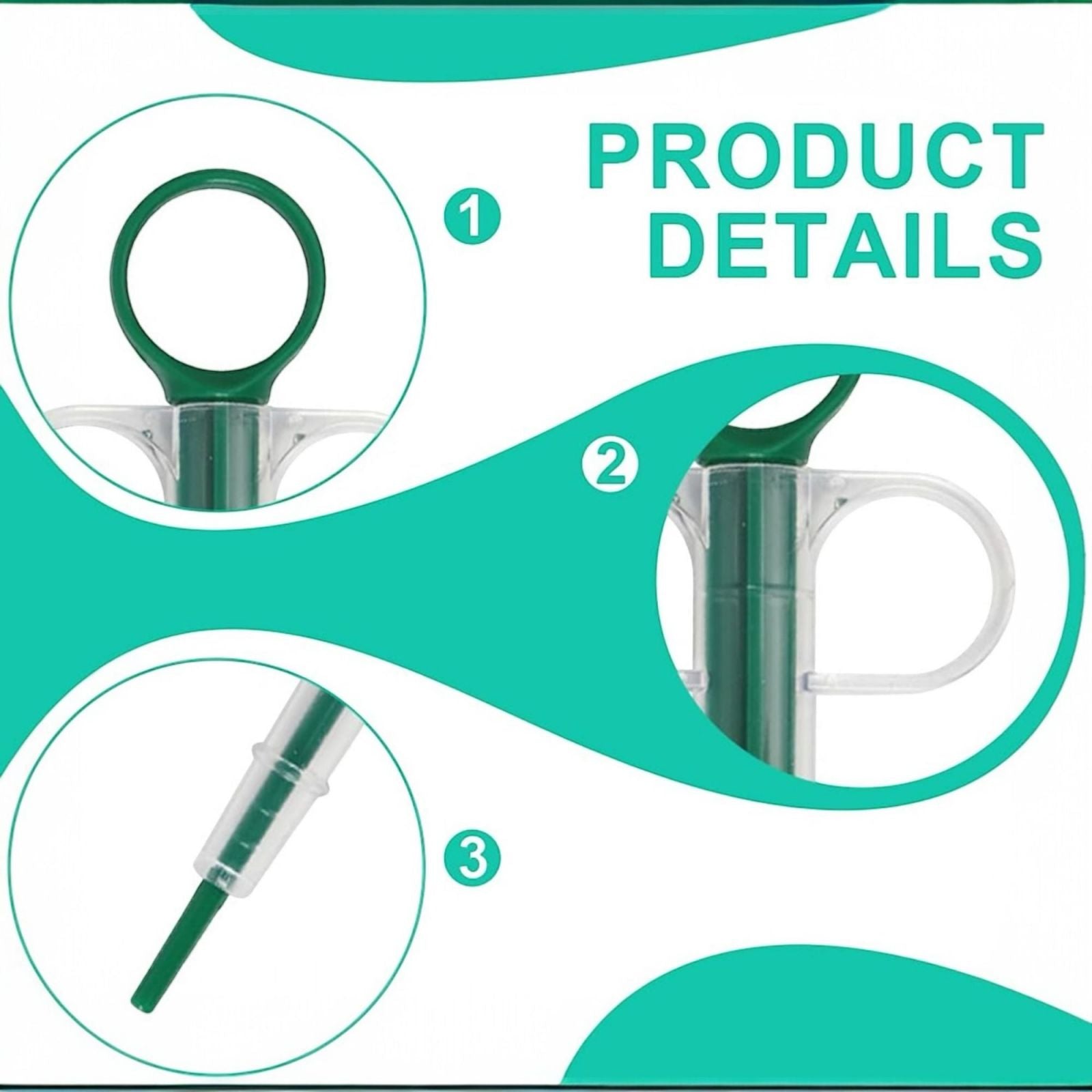 2 Pz Pet Pill Sparapillole Dispenser per Gatti E Cani, Siringhe Riutilizabili