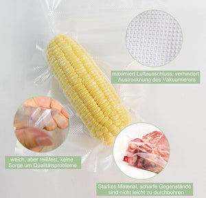 2 Rotoli Di Buste Sottovuoto Groffrate per Alimenti 2 Rotoli 20 cm x 3 Metri