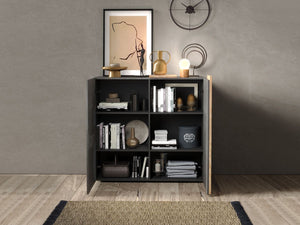 Madia per cucina, 2 ante Titanio e Kadiz ZLCVENMAD6