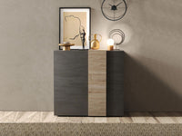 Madia per cucina, 2 ante Titanio e Kadiz ZLCVENMAD6