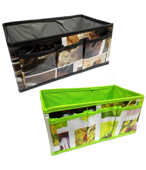 2 Box Contenitori Richiudibili Portatutto Porta Oggetti Monili In Tnt 4308         