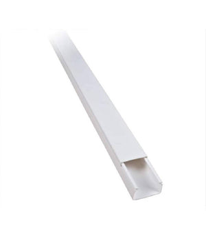 2 Canalina Elettrica Passacavi Plastica Ct2 2mt 40x25mm Bianca Copertura 5624025         