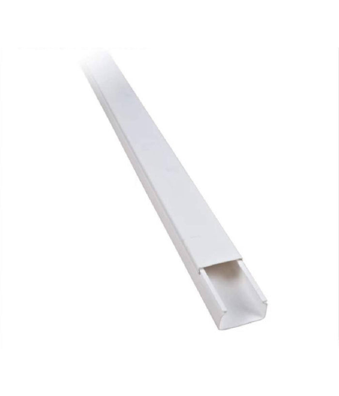 2 Canalina Elettrica Passacavi Plastica Ct2 2mt 40x25mm Bianca Copertura 5624025         