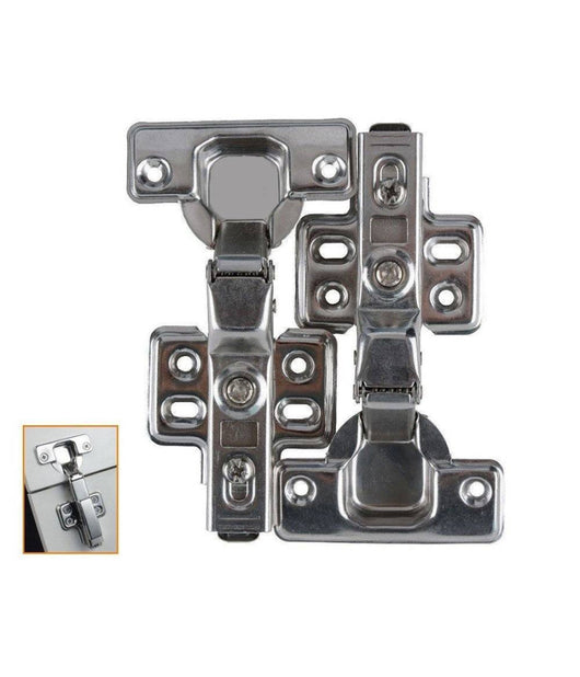 2 Cerniere Ante Battenti Collo Alto 17mm A Scatto Chiusura Ammortizzata 95° 91193         