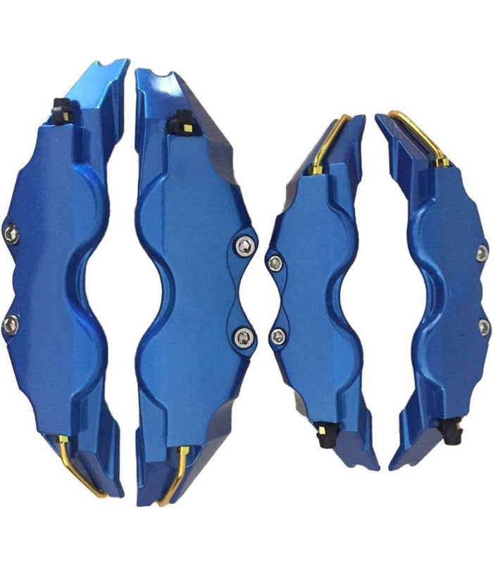 2 Copri Pinza Per Disco Freno Copertura Auto Color Blu Abs Protezione Universale         