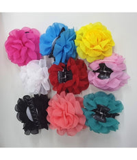 2 Fermaglio Fermagli Pinza Fiore Morbido Molletta Ferma Capelli Fermacapelli         