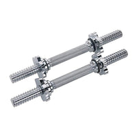 Trade Shop - 2 Manubri Filettati Da 40cm Per Sollevamento Pesi Sport Allenamento Palestra -