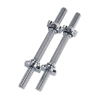 Trade Shop - 2 Manubri Filettati Da 40cm Per Sollevamento Pesi Sport Allenamento Palestra -