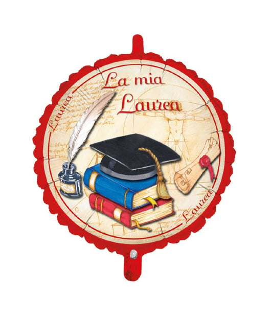 2 Palloncini Palloncino Tocco Cappello Testo La Mia Laurea Festa Party         