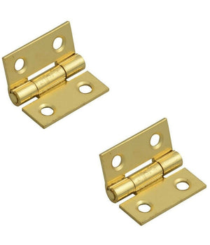 2 Pezzi Cerniere In Ottone Per Porte Mobili Armadi Sportelli Ante 25 Mm         