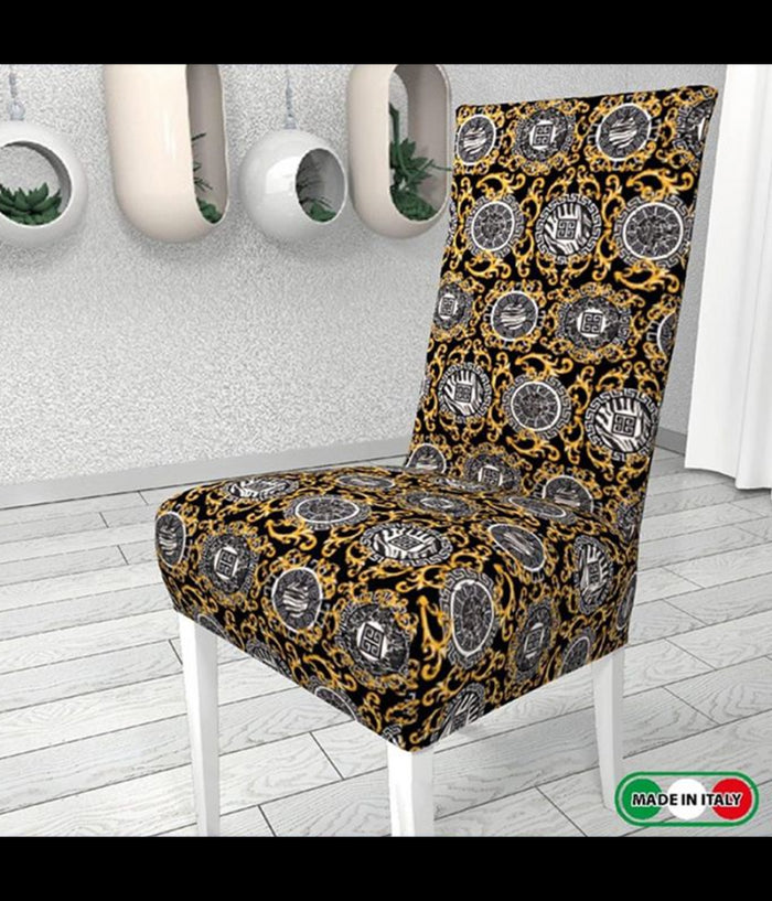 2 Pezzi Coprisedia Fodera Per Sedia E Schienale Fantasia In Stampa Digitale 3d         