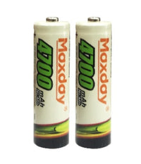 2 Pezzi Pile Batterie Stilo Aa Ricaricabili Da 4700 Mah Ni-mh Per Fotocamera         