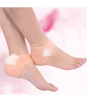 2 Pezzi Protezione Salva Tallone In Silicone Gel Antidolore Tacchi Scarpe Corsa         