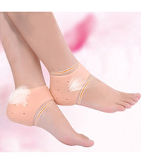 2 Pezzi Protezione Salva Tallone In Silicone Gel Antidolore Tacchi Scarpe Corsa         