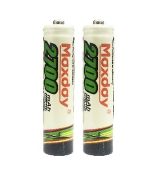 2 Pile Aaa 2700 Mah Batterie Mini Stilo Ricaricabili Pila Telecomandi Macchine         