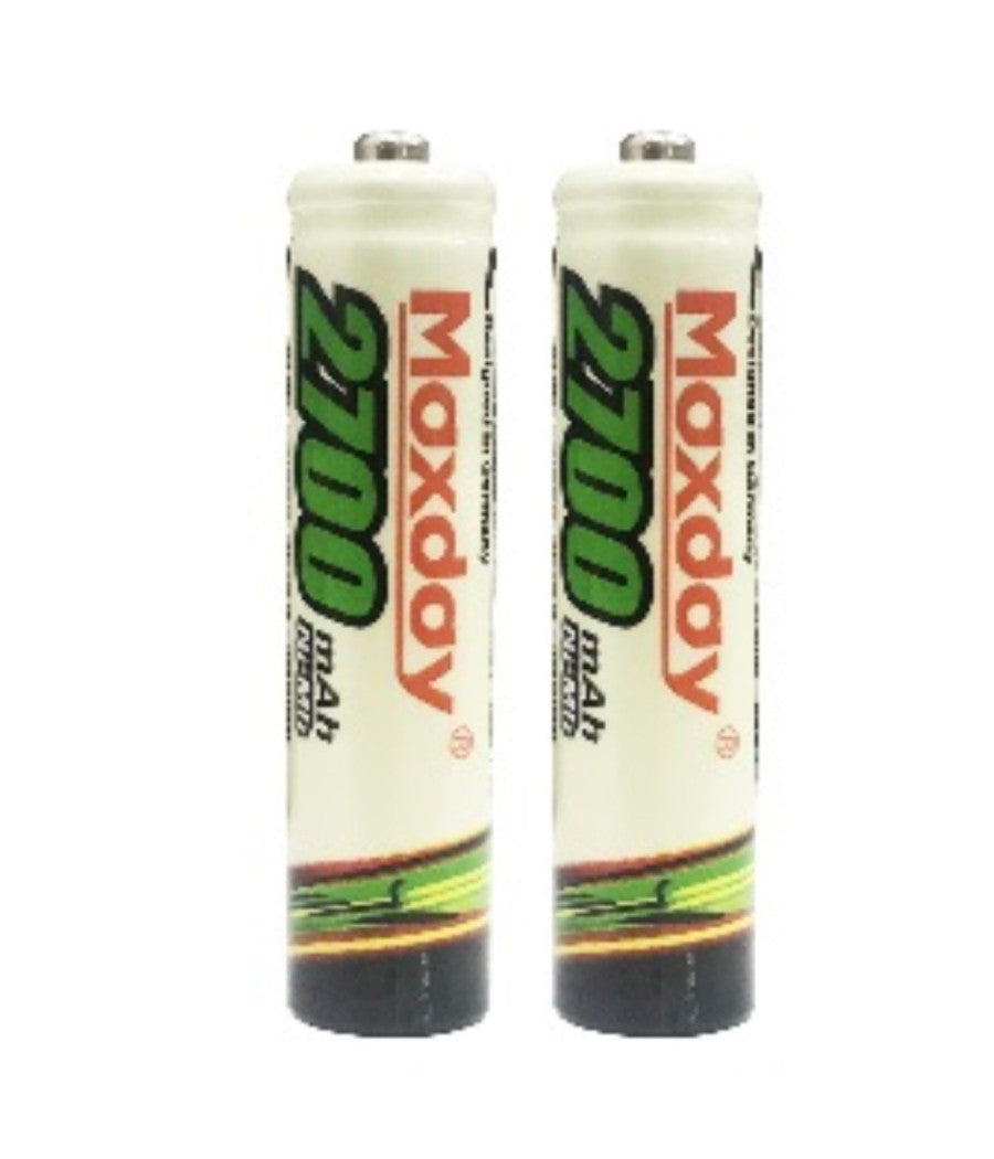 2 Pile Aaa 2700 Mah Batterie Mini Stilo Ricaricabili Pila Telecomandi Macchine         