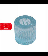 2 Porta Candela Lanterna Rotondo Bomboniera Matrimonio Decorazione Tea Light 5x5         