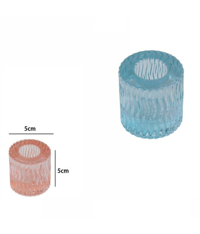 2 Porta Candela Lanterna Rotondo Bomboniera Matrimonio Decorazione Tea Light 5x5         