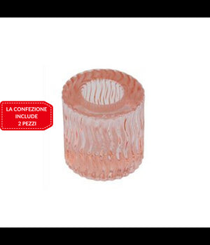 2 Porta Candela Lanterna Rotondo Bomboniera Matrimonio Decorazione Tea Light 5x5         