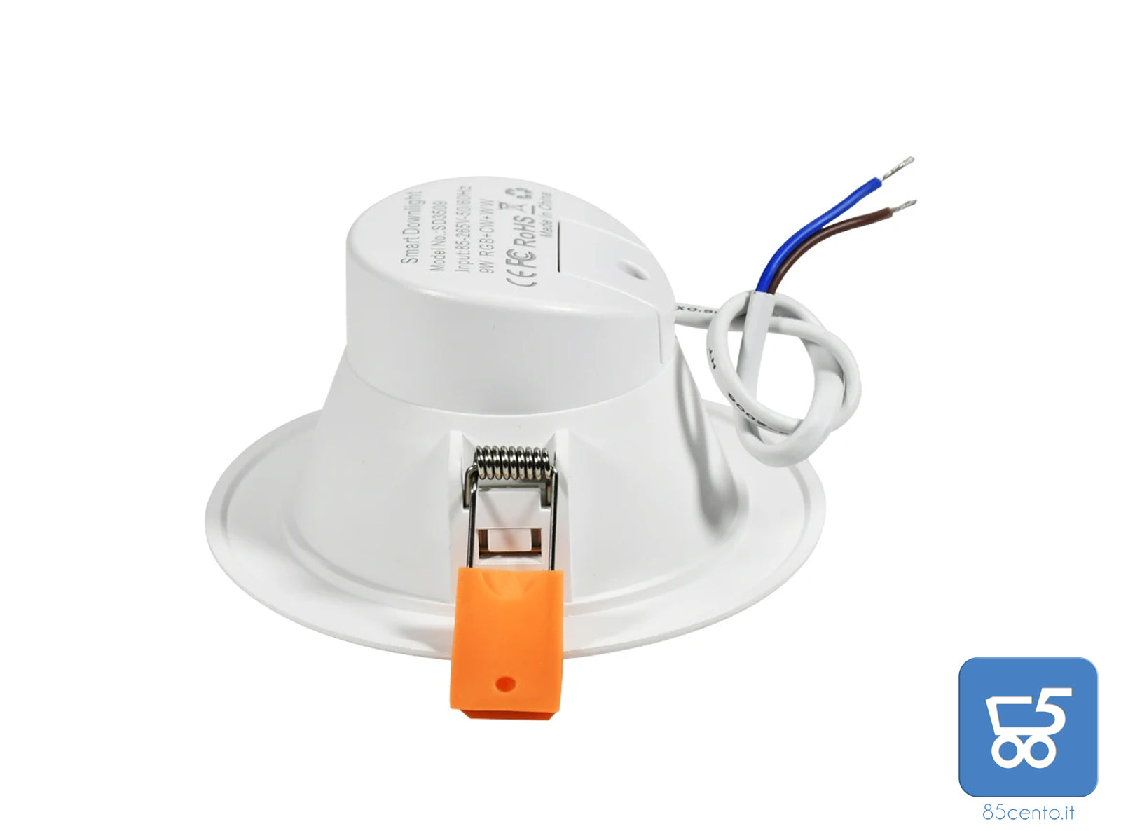 2 pz Faretto da incasso a LED RGB+CW+WW 9W 16 milioni di Colori Alexa Google Asstistant