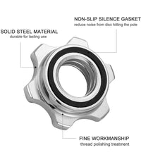 2 Pz Coppia Ricambi Accessori Per Manubrio Bilanciere Morsetto Dado A Vite 25mm         