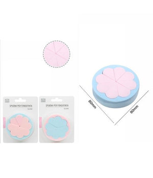 2 Pz Fiori Spugne Correttore Fondotinta Sfumature Make Up Spugnette Conturing         