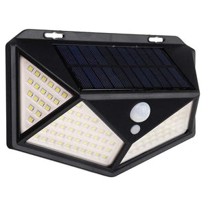 Trade Shop - 2 Pz Lampada Solare Esterno Giardino Faretto Fotovoltaico Sensore Luce 114 Led Faro         