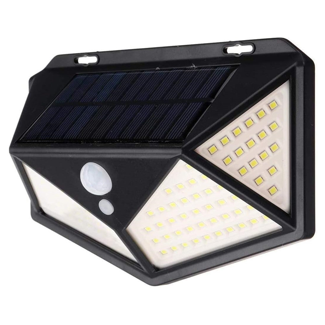 Trade Shop - 2 Pz Lampada Solare Esterno Giardino Faretto Fotovoltaico Sensore Luce 114 Led Faro         