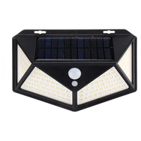Trade Shop - 2 Pz Lampada Solare Esterno Giardino Faretto Fotovoltaico Sensore Luce 114 Led Faro         