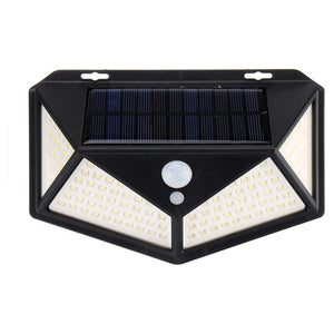 Trade Shop - 2 Pz Lampada Solare Esterno Giardino Faretto Fotovoltaico Sensore Luce 114 Led Faro         