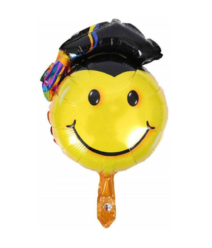 2 Pz Palloncini Palloncino Smile Cappello Laurea 20x29cm Animazione Festa Party         