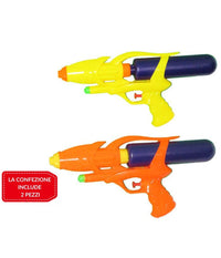 2 Pz Pistola Ad Acqua Giocattoli Gioco Per Bambini Mare Piscina Giardino 28.5 Cm         