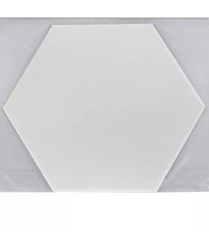 2 Pz Specchio Adesivo Esagonale Adesiva Murale Arredamento Casa 21x18x10cm 70875         