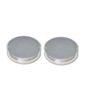 2 Rotoli Lenza 0.50mm 18.6kg 100 Metri Ciascuno Carbonio Pesca Super Resistenza         