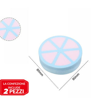2 Set Con Spugne Per Correttore Fondotinta Sfumature Make Up Spugnette Conturing         