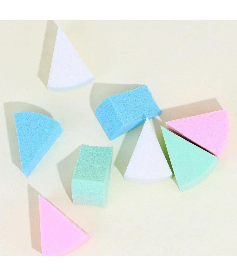 2 Set Con Spugne Per Correttore Fondotinta Sfumature Make Up Spugnette Conturing         