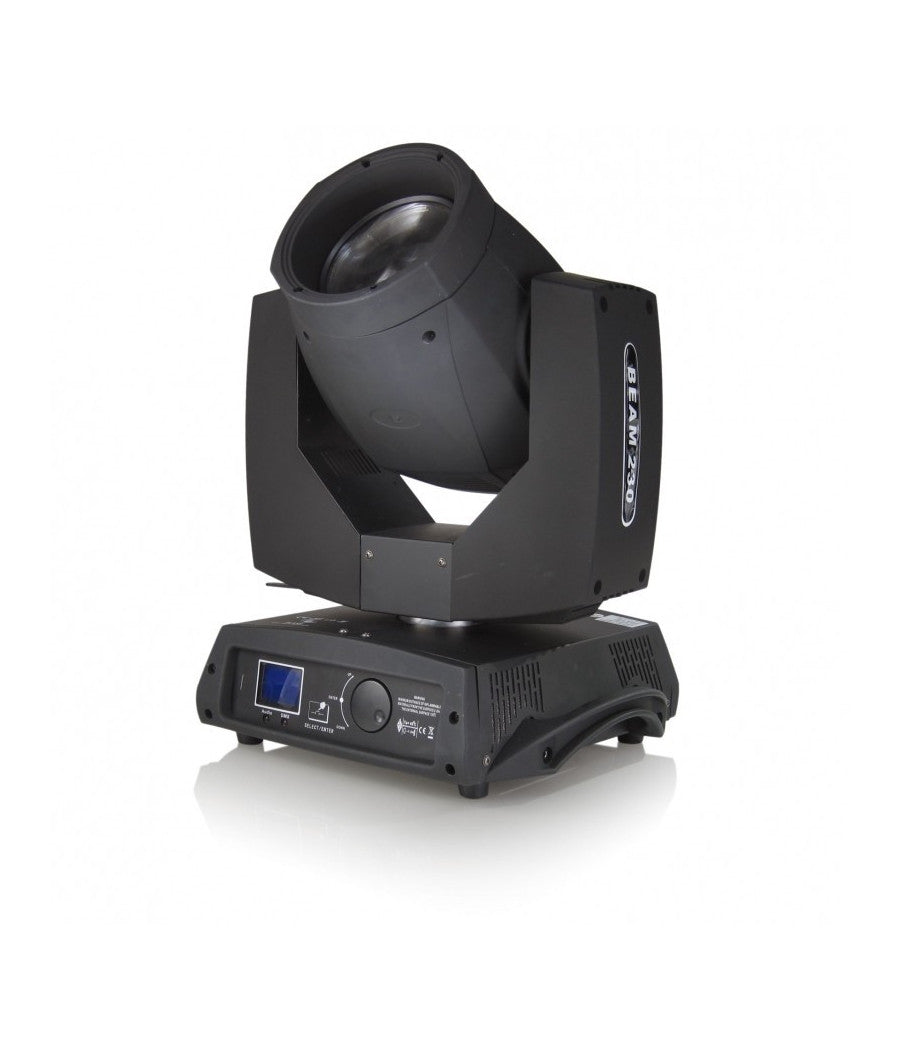 2 Teste Mobili Beam 230 Spot Led Rgb 30w Proiettore Discoteca Con Flight Case         