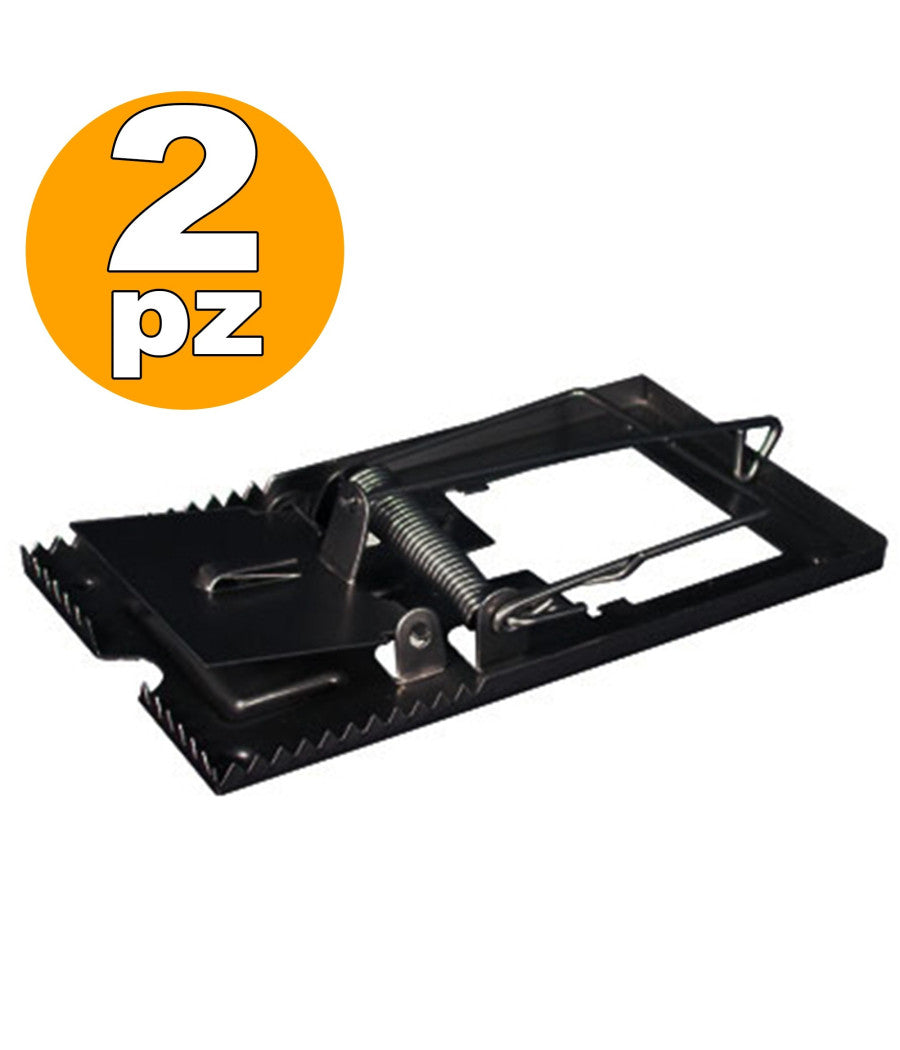 2 Trappole Trappola Per Topi Topolini Classica Rapida Ed Efficace Roditori Pest         